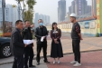 泸州市两江新城管委会领导莅临医院新院（一期）建设工程项目指导工作